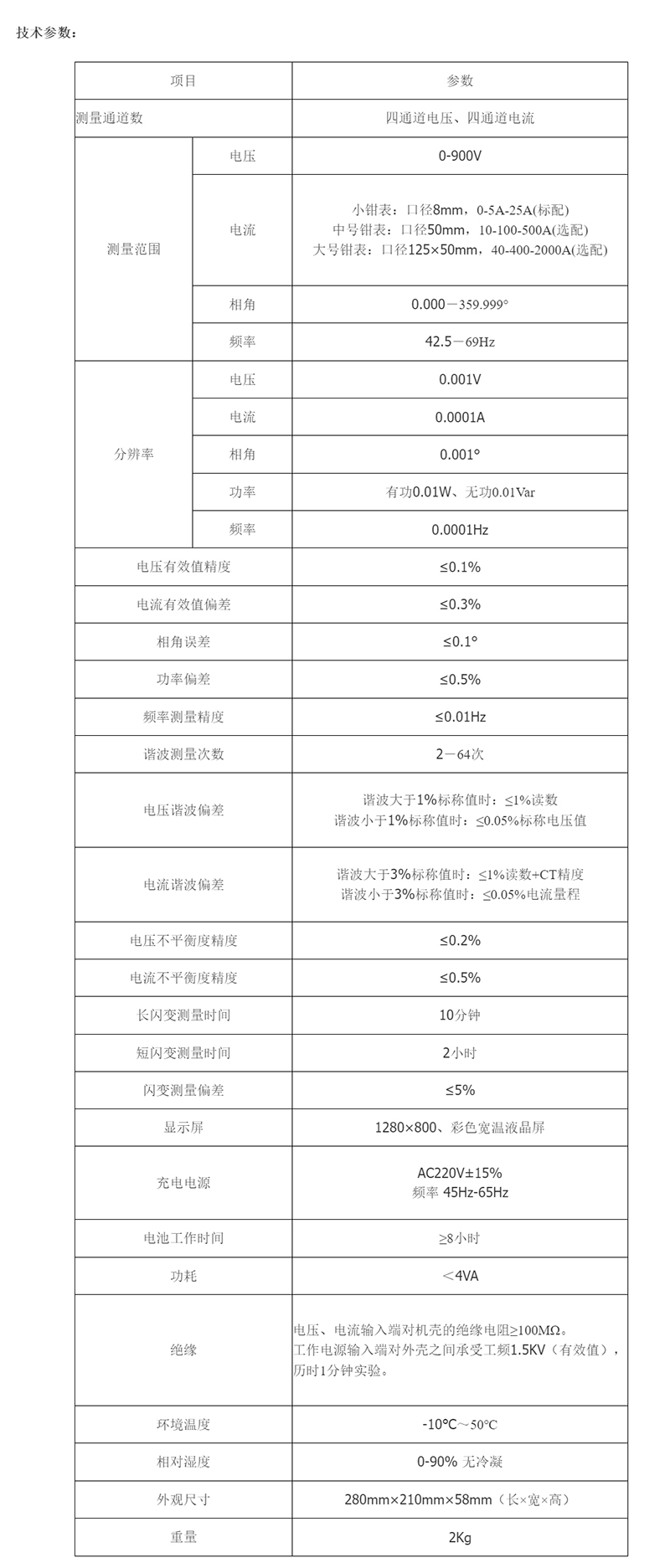 平板电脑式三相电能质量监测装置 电能质量分析仪 谐波测试仪.jpg